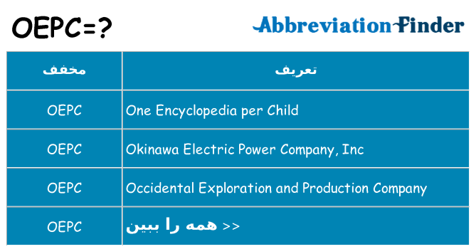 چه oepc برای ایستادن؟