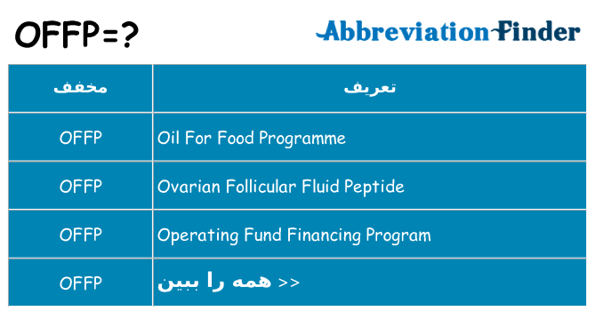 چه offp برای ایستادن؟