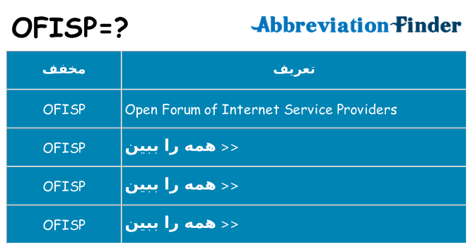 چه ofisp برای ایستادن؟