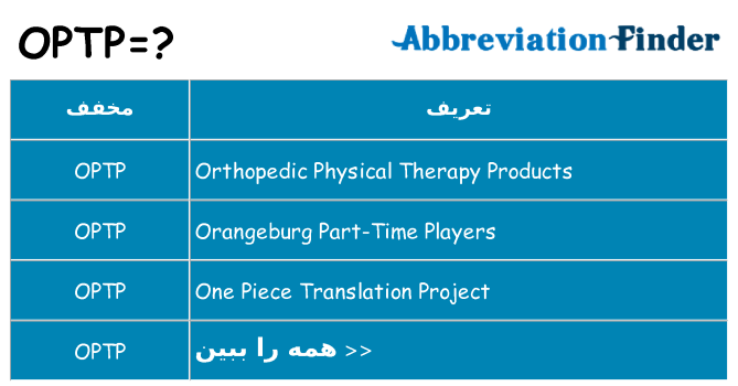 چه optp برای ایستادن؟
