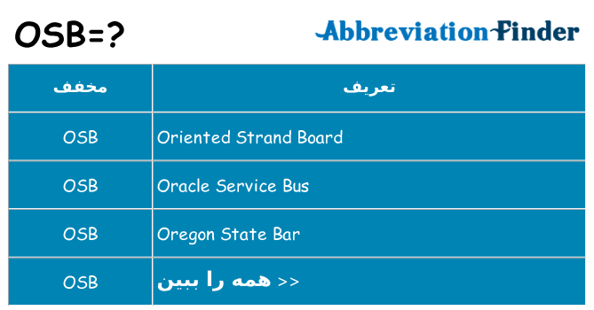 چه osb برای ایستادن؟