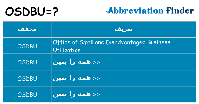 چه osdbu برای ایستادن؟