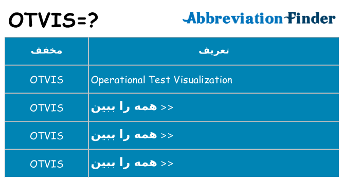 چه otvis برای ایستادن؟