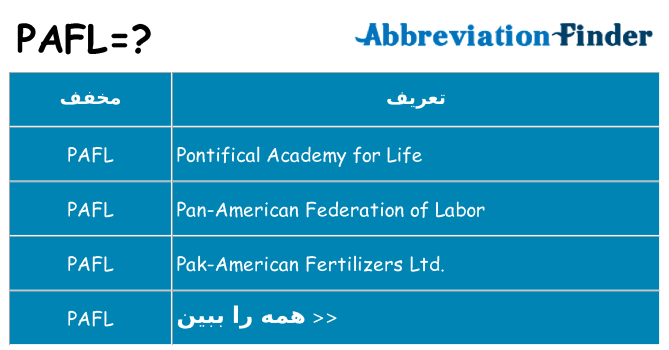 چه pafl برای ایستادن؟
