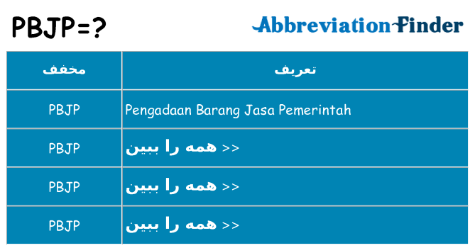 چه pbjp برای ایستادن؟