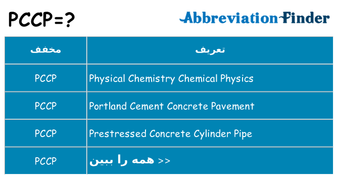 چه pccp برای ایستادن؟