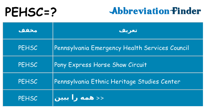 چه pehsc برای ایستادن؟