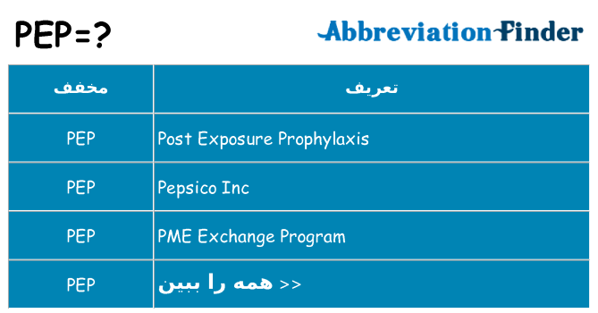 چه pep برای ایستادن؟