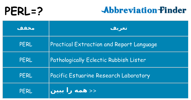 چه perl برای ایستادن؟
