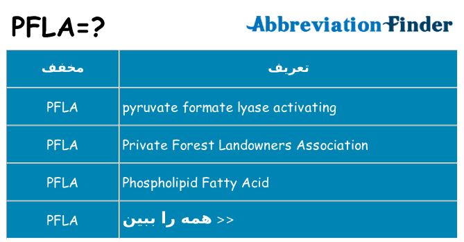 چه pfla برای ایستادن؟