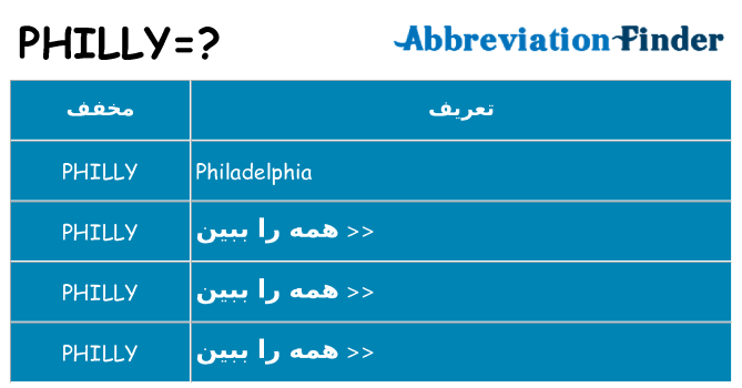چه philly برای ایستادن؟