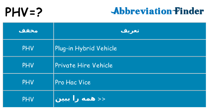 چه phv برای ایستادن؟