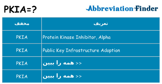 چه pkia برای ایستادن؟