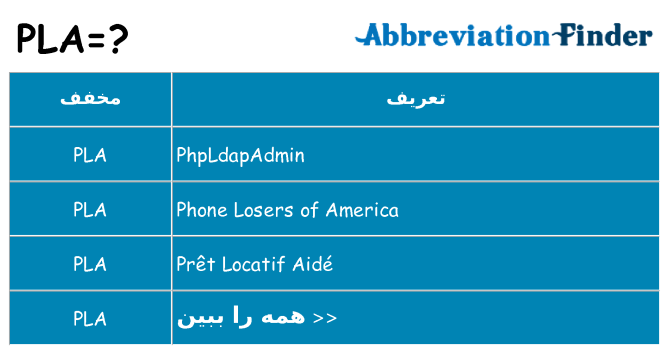 چه pla برای ایستادن؟