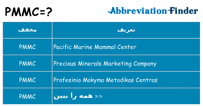 چه pmmc برای ایستادن؟