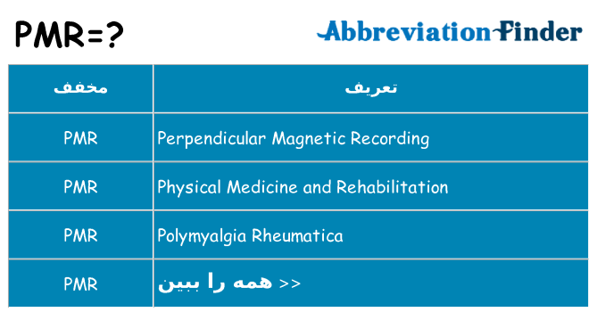 چه pmr برای ایستادن؟