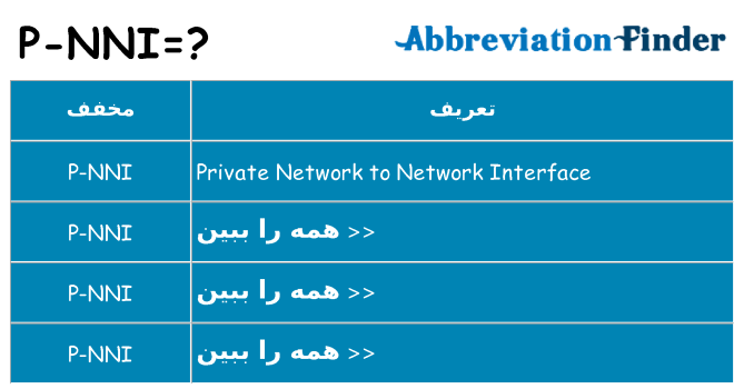 چه p-nni برای ایستادن؟