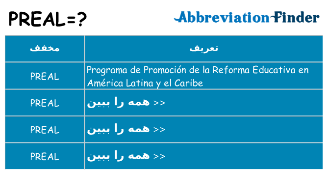 چه preal برای ایستادن؟