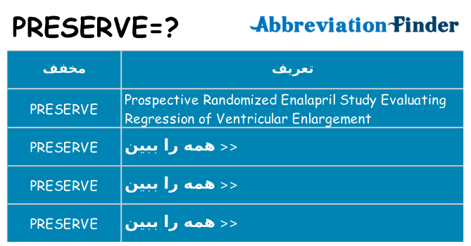 چه preserve برای ایستادن؟
