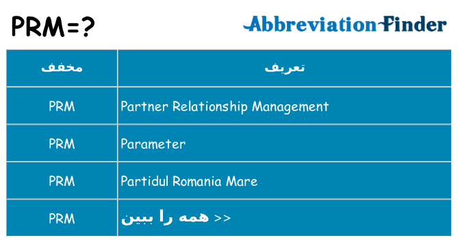 چه prm برای ایستادن؟