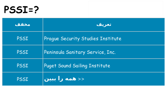 چه pssi برای ایستادن؟