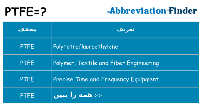 چه ptfe برای ایستادن؟