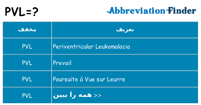 چه pvl برای ایستادن؟