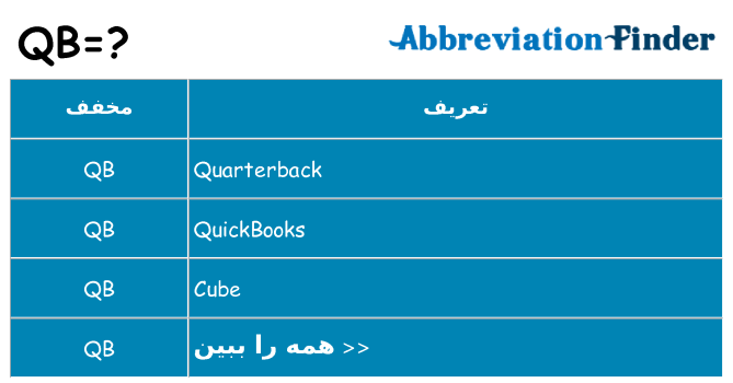چه qb برای ایستادن؟
