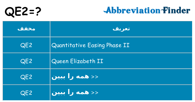 چه qe2 برای ایستادن؟