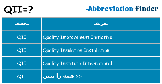 چه qii برای ایستادن؟