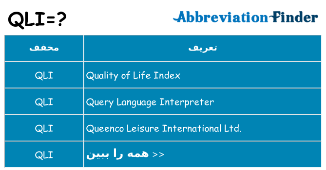 چه qli برای ایستادن؟
