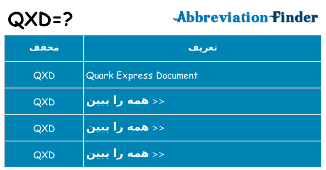 چه qxd برای ایستادن؟