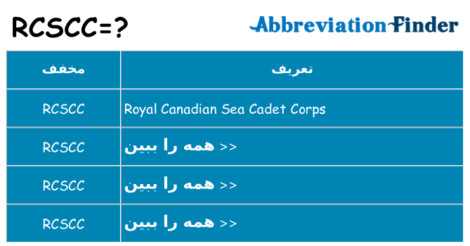 چه rcscc برای ایستادن؟