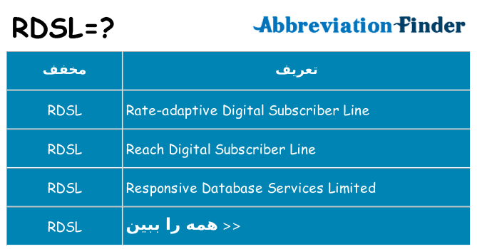 چه rdsl برای ایستادن؟