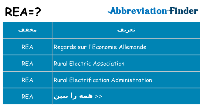 چه rea برای ایستادن؟