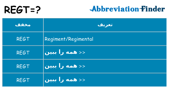 چه regt برای ایستادن؟