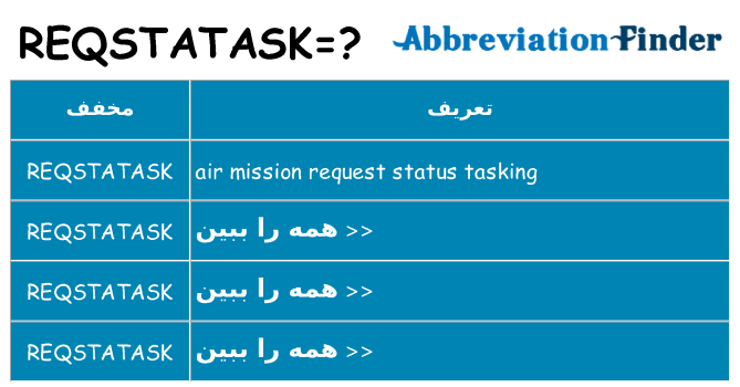 چه reqstatask برای ایستادن؟