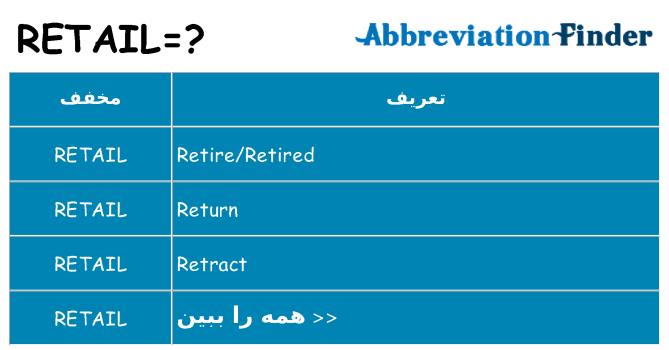 چه retail برای ایستادن؟