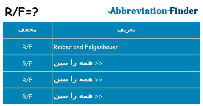 چه rf برای ایستادن؟