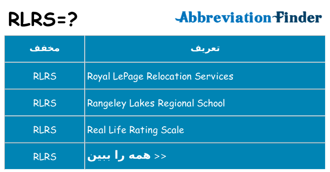 چه rlrs برای ایستادن؟