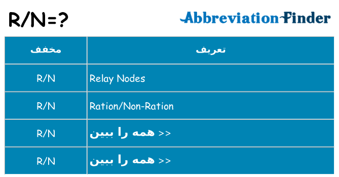 چه rn برای ایستادن؟