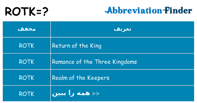 چه rotk برای ایستادن؟