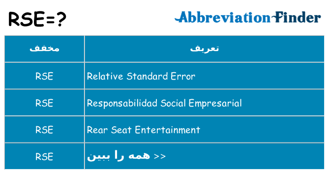 چه rse برای ایستادن؟