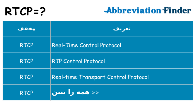 چه rtcp برای ایستادن؟
