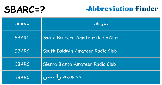 چه sbarc برای ایستادن؟