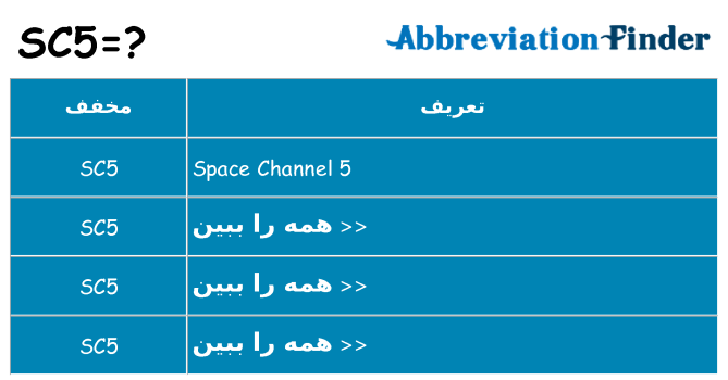 چه sc5 برای ایستادن؟