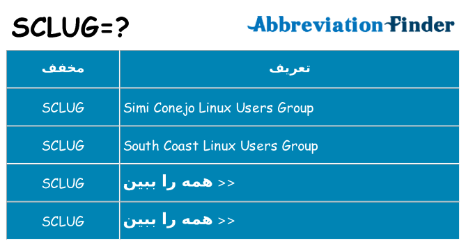 چه sclug برای ایستادن؟