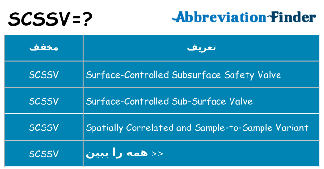 چه scssv برای ایستادن؟
