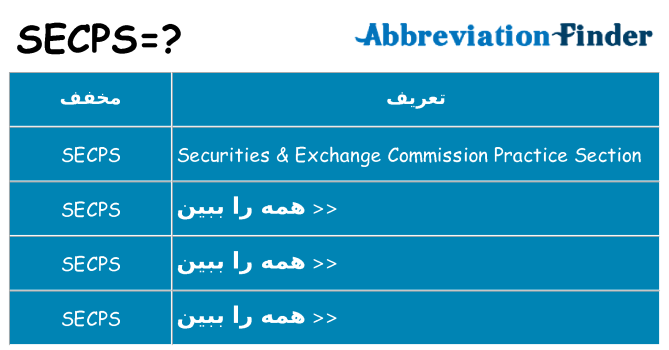 چه secps برای ایستادن؟