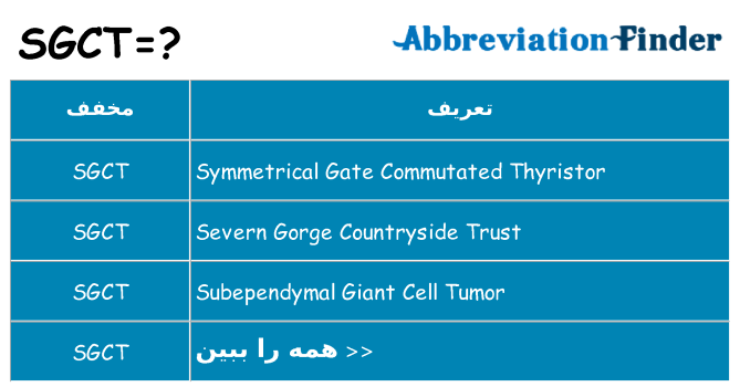 چه sgct برای ایستادن؟